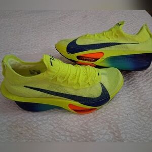 Nike Air Zoom Alphafly Next% 3 Volt Concord Fast Pack Womens Size 9 NWOB + BAG